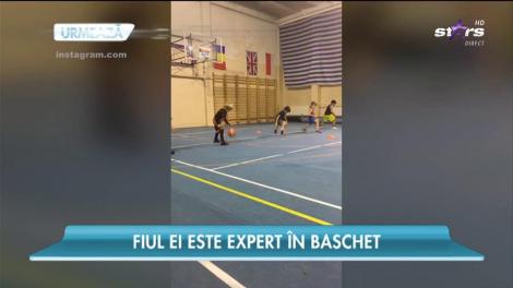 Fiul Corinei Bud, expert în baschet