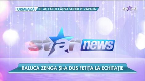 Raluca Zenga și-a dus fetița la echitație
