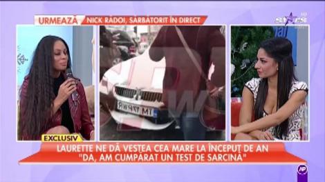Laurette: ”Da, am cumpărat un test de sarcină”