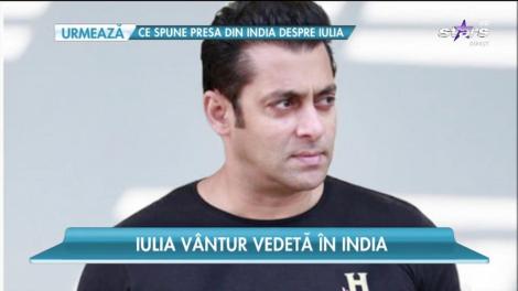 Iulia Vântur, invitată într-o emisiune TV din India