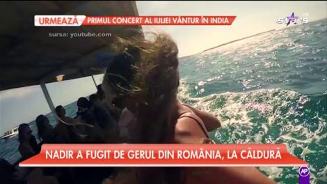 Nadir a fugit de gerul din România, la căldură în Bali