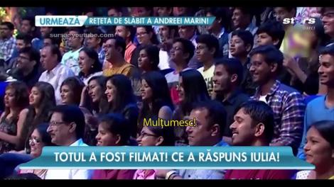 Iulia Vântur a fost cerută de soţie în India, în faţa a milioane de oameni