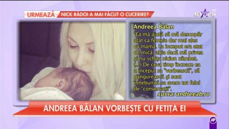 Andreea Bălan vorbește cu fetița ei!