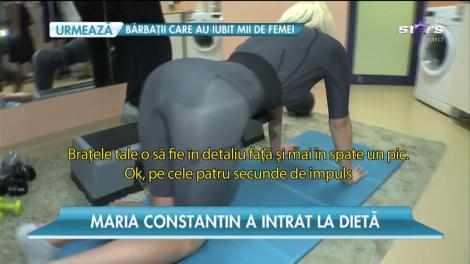 Maria Constantin a intrat la dieta! Blonda a dat fuga şi la sală