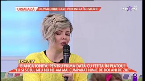 Bianca Ioniță, pentru prima dată cu fetița în platou! "Este cea mai frumoasă perioadă din viața mea"