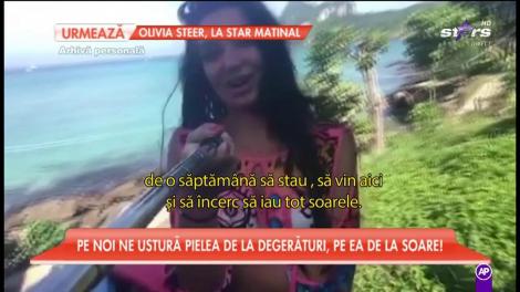 Elena se răsfață pe cea mai frumoasă insulă din lume