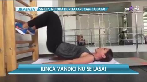 Ilinca Vandici are o silueta suplă si tonifiată chiar şi pe perioada sarcinii