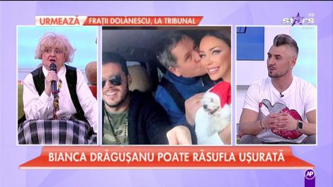 Bianca Drăguşanu poate răsufla uşurată! Tatăl ei se simte mai bine!