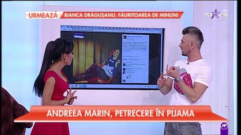 Zâna se ţine de... surprize! Andreea Marin, petrecere in pijama la munte