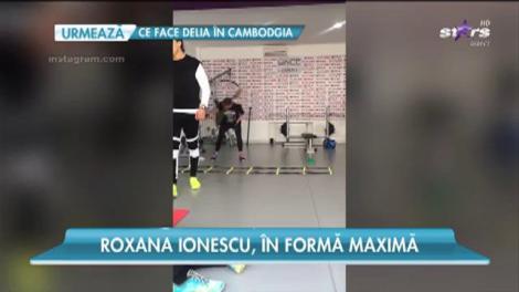 Roxana Ionescu, în formă maximă la sala de fitness!