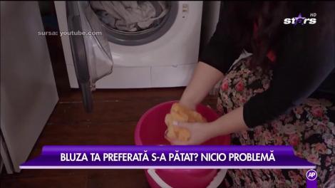 Trucuri pe care e bine să le ştii. Cum scoţi petele de pe haine cu produse din bucătărie