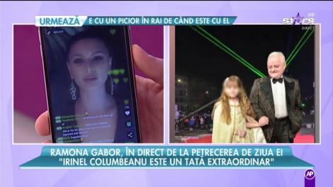 Ramona Gabor a pus ochii pe Irinel Columbeanu? Sora Monicăi, în direct de la petrecerea de ziua ei, mesaj pentru fostul soț al ”scorpiei de la Izvorani”