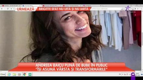 Imagine neobișnuită pentru o vedetă de nivelul ei. Andreea Raicu plină de bube în public