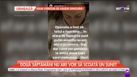 Raluka a fost operată în mare secret