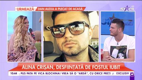 Alina Crișan, desființată de fostul iubit
