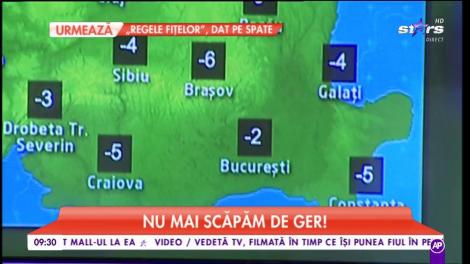 Meteorologii au emis cod galben de ger în 20 de județe