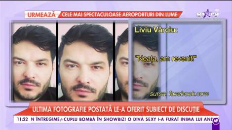 Ultima fotografie postată de Liviu Vârciu a oferit subiect de discuție fanilor