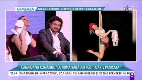 Campioana României la dans la bară: ”Am dansat până în ultima zi de sarcină!”