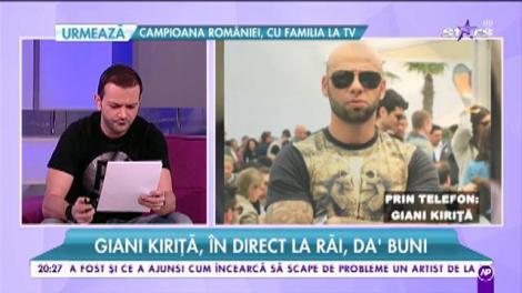 Giani Kiriţă, după ştirea conform căreia este suspectat de trafic de droguri: ”Știu cine vrea să-mi facă rău”