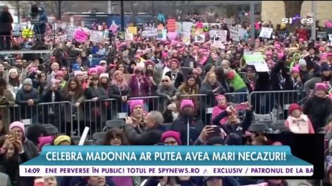 Madonna a făcut declaraţii care au adus-o în atenţia serviciilor secrete