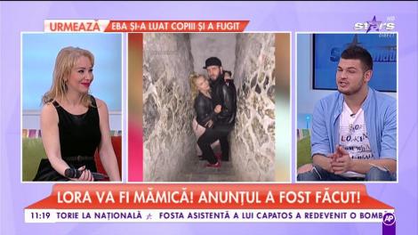 O cunoscută vedetă a făcut anunţul. ”Lora va fi mămică!”