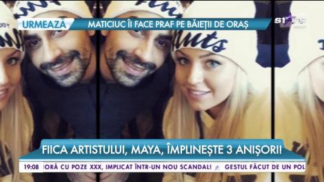 Sărbătoare mare în familia lui Connect-R. Fiica sa, Maya, împlineşte 3 anişori