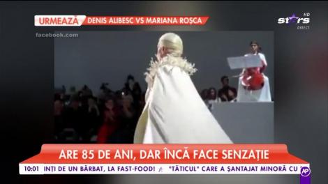 VIDEO. Podiumul nu mai are secrete. La 85 de ani, ea este cel mai în vârstă model din lume