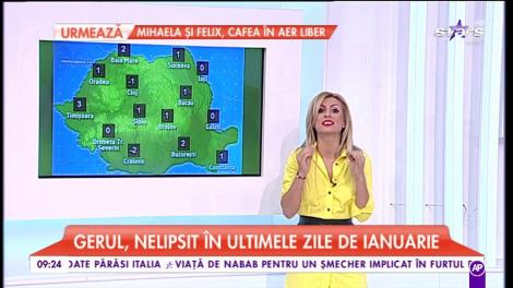 Meteo! Gerul, nelipsit în ultimele zile de ianuarie