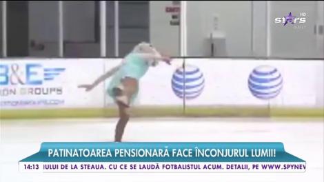 VIDEO VIRAL. Feriţi-vă de... bunicuţă! Are 90 de ani, dar nu se lasă. Dansează pe gheaţă mai ceva ca o puştoaică