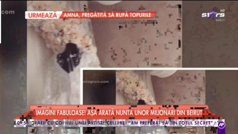 Imagini fabuloase! Așa arată nunta unor milionari din Beirut