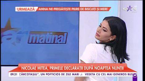 Nicolae Mitea, primele declarații după noaptea nunții