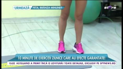 Roxana Vancea, cinci exerciţii pe care le poate face oricine acasă