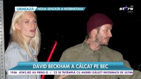 David Backham a călcat din nou strâmb! A plecat dintr-un club cu un model celebru