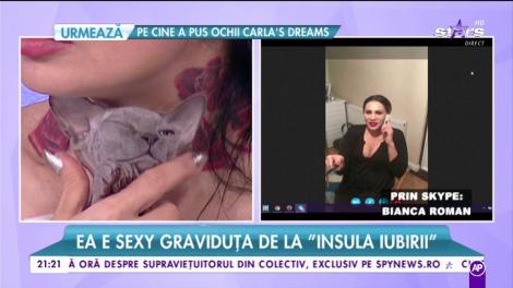 Bianca Roman, cea mai tare ispită de la "Insula Iubirii":  "Simt că sunt gravidă doar când se mişcă fetiţa"