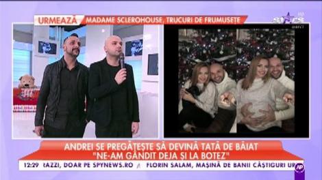 Andrei de la "Alb Negru" a dezvăluit cât s-a îngrăşat iubita lui pe timpul sarcinii! Au ales şi numele