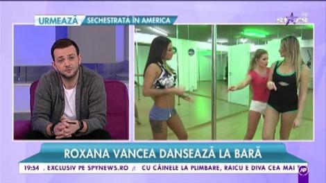 Imagini ilegal de sexy! Roxana Vancea a dansat la bară!