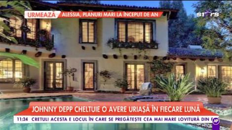 Johnny Depp cheltuie aproape două milioane de dolari pe lună!