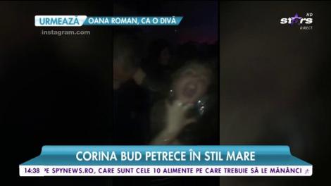 Corina Bud şi-a făcut de cap toată noaptea în club