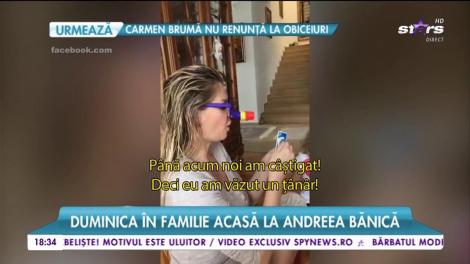 Andreea Bănică, o duminică în familie