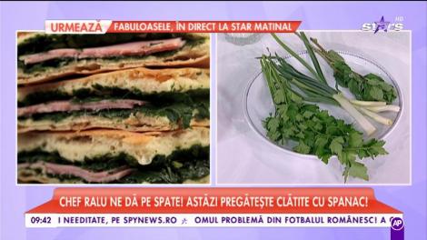 Chef Ralu ne gătește clătite cu spanac