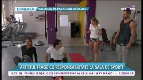 Sony Flame trage cu responsabilitate la sala de sport!