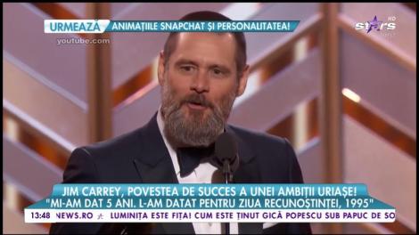 Jim Carrey a devenit sinonim cu buna dispoziţie, dar în spatele feţelor sale comice se ascunde multă tristeţe