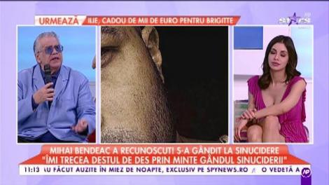 Mihai Bendeac s-a gândit la sinucidere!