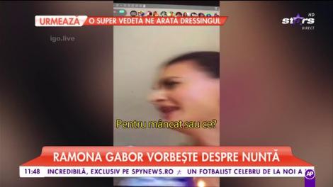 Ramona Gabor vorbește despre nuntă