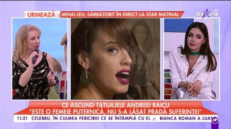 Ce ascund tatuajele Andreei Raicu