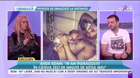 Anda Adam: ”M-am îndrăgostit în câteva zeci de minute de soțul meu”