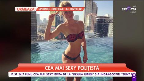 Cea mai sexy polițistă! Toți bărbații vor să fie arestați