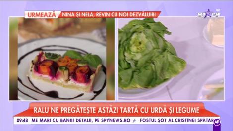 Chef Ralu ne pregătește o tartă cu urdă și legume