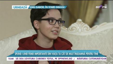 Florentina Fântânaru, impresionată până la lacrimi de fiul ei