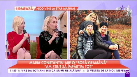 Maria Constantin are o "soră geamană": "Nu a existat niciodată invidie între noi!"